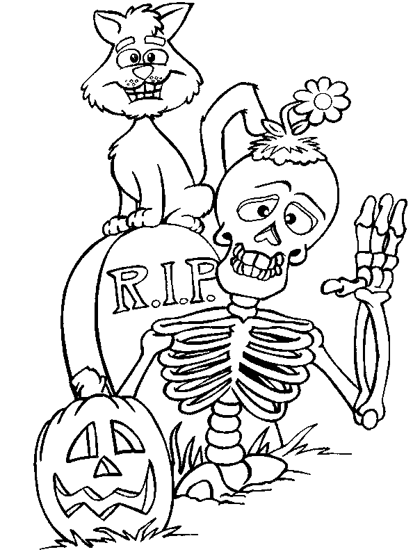 Desene De Halloween Cu Scheleti